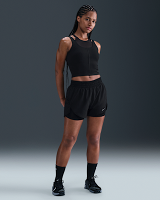 Nike One Fitted Women's Dri-FIT Cropped Tank Top. Nike.com